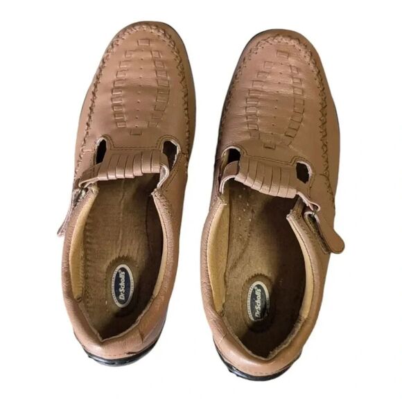 Dr. Scholls Womens  E1P-2X Size 7.5 M Brown  Leather Slip On Comfort Loafers - Picture 2 of 10